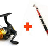 Telescopic Fishing Rod And Spinning Fishing Reel